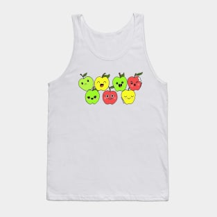 Seven apples: red, yellow and green Tank Top